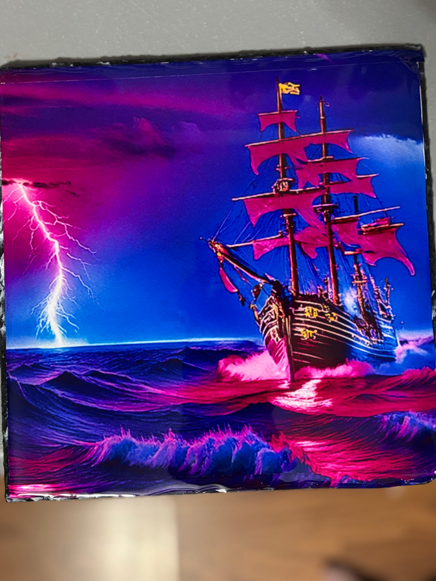 8x8 pirate ship slate