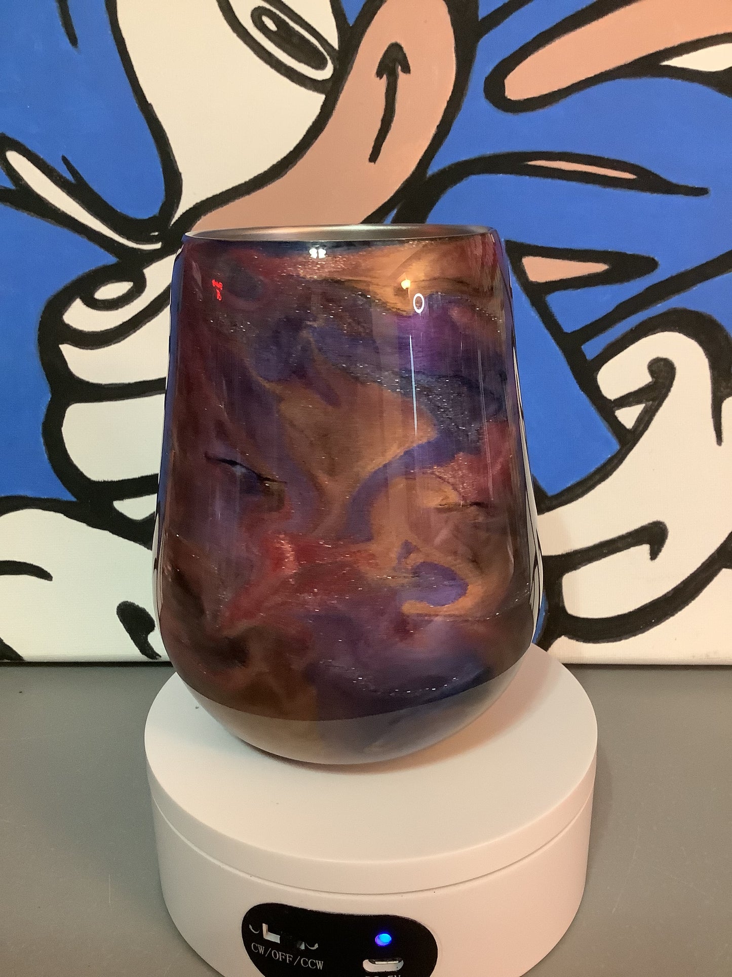 12oz stainless steel wine cup