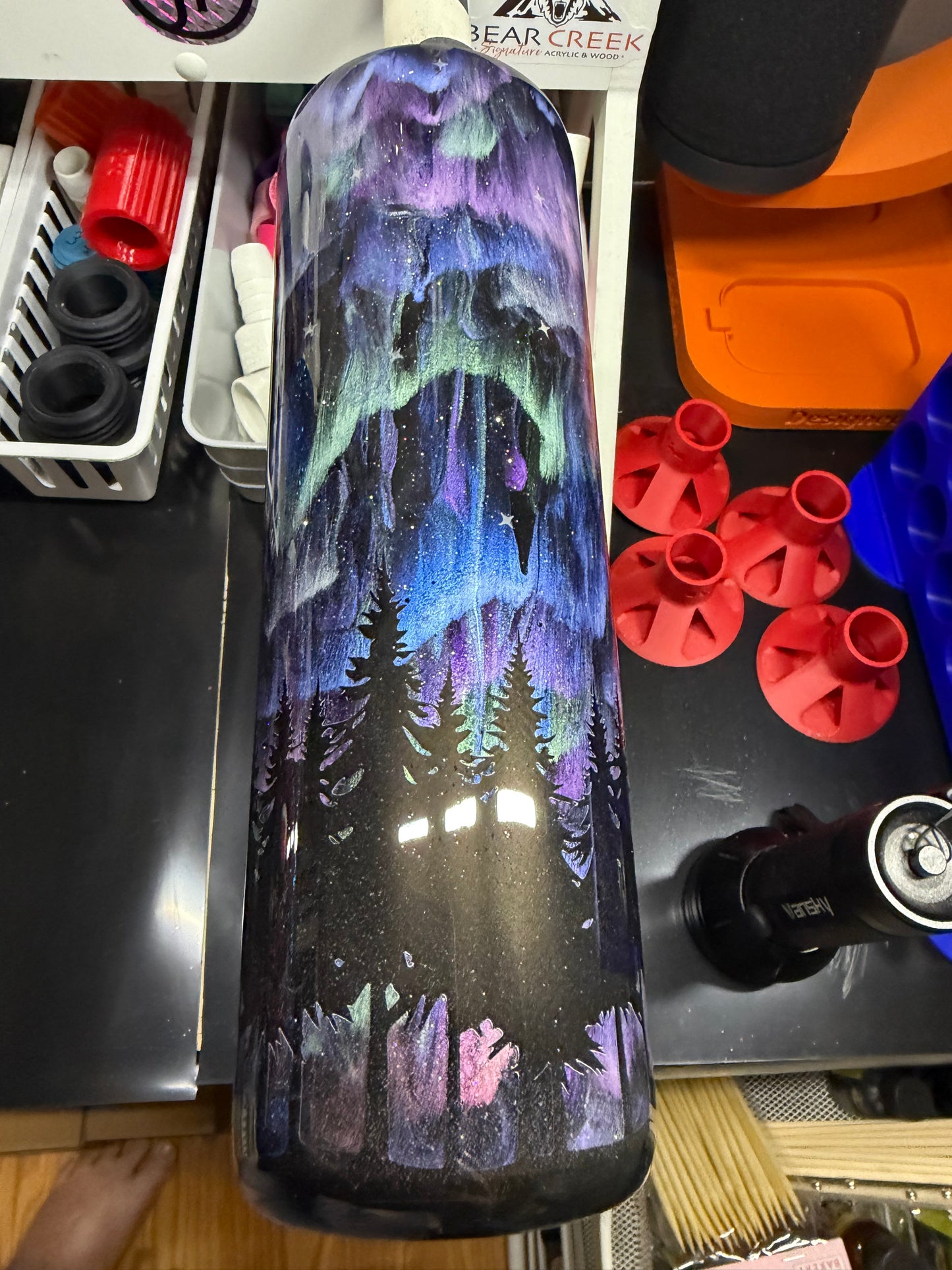 30oz stainless steel northern lights