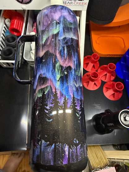 30oz stainless steel northern lights