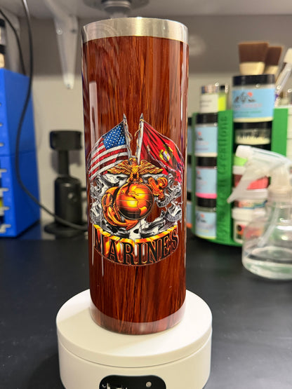 20 ounce wood grain cup chill