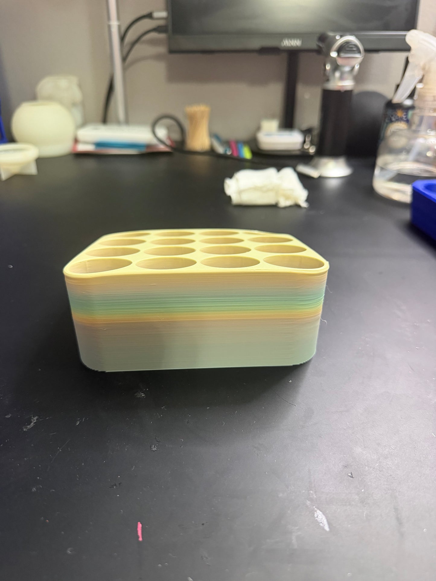 16 spot ink holder 3-D printed
