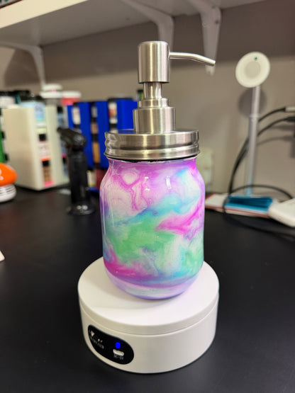 16oz glass ￼soap dispensers