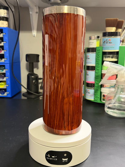 20 ounce wood grain cup chill