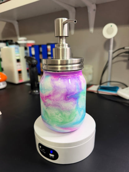 16oz glass ￼soap dispensers