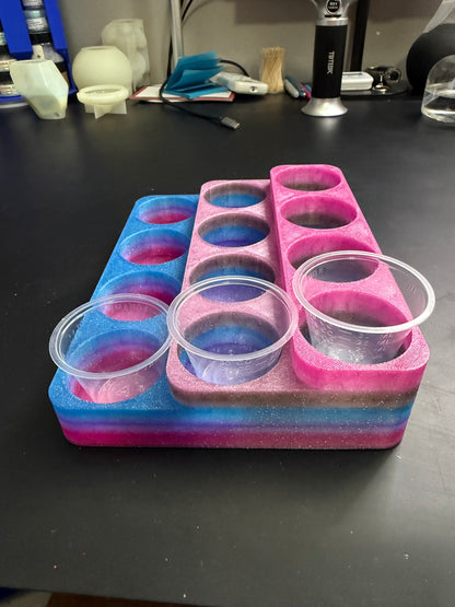 12 spots Epoxy holder 3-D print