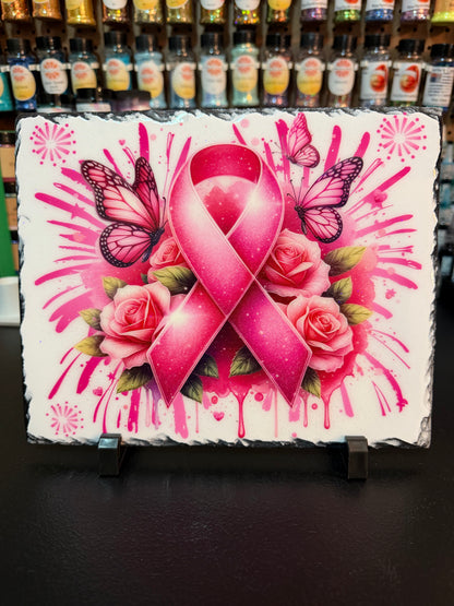 8 x 10 slats cancer ribbon ￼
